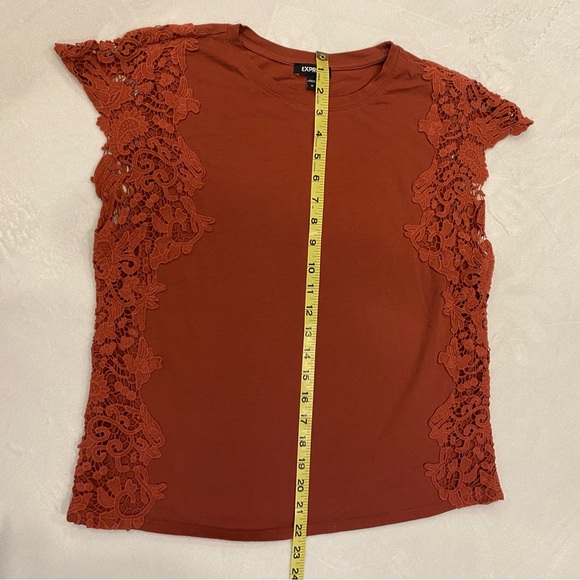Express Lace Cap Sleeve Top - Picture 6 of 10